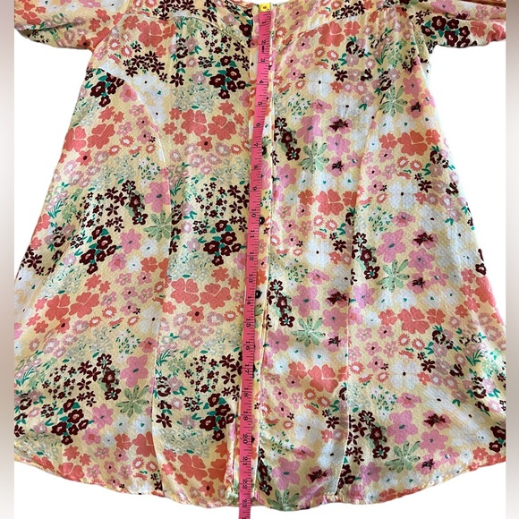 NWOT Free People Callie Printed Floral Tunic - Picture 12 of 15